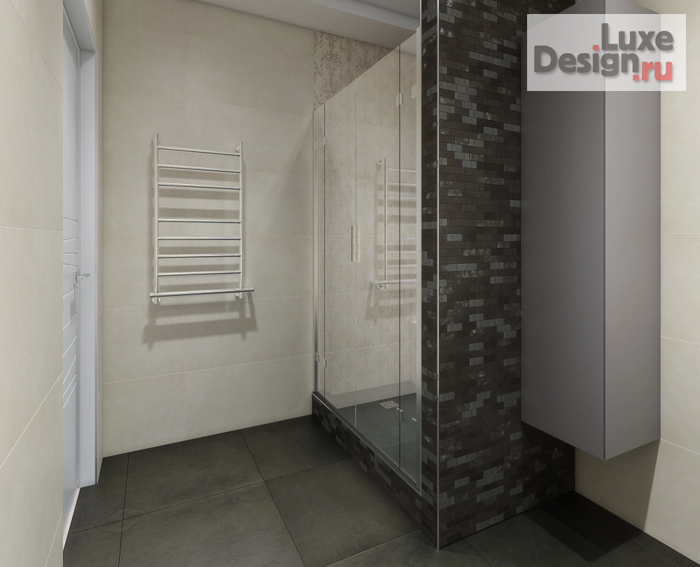 Дизайн интерьера таунхауса "дизайн-проект дополнительной ванной комнаты" (фото 2)