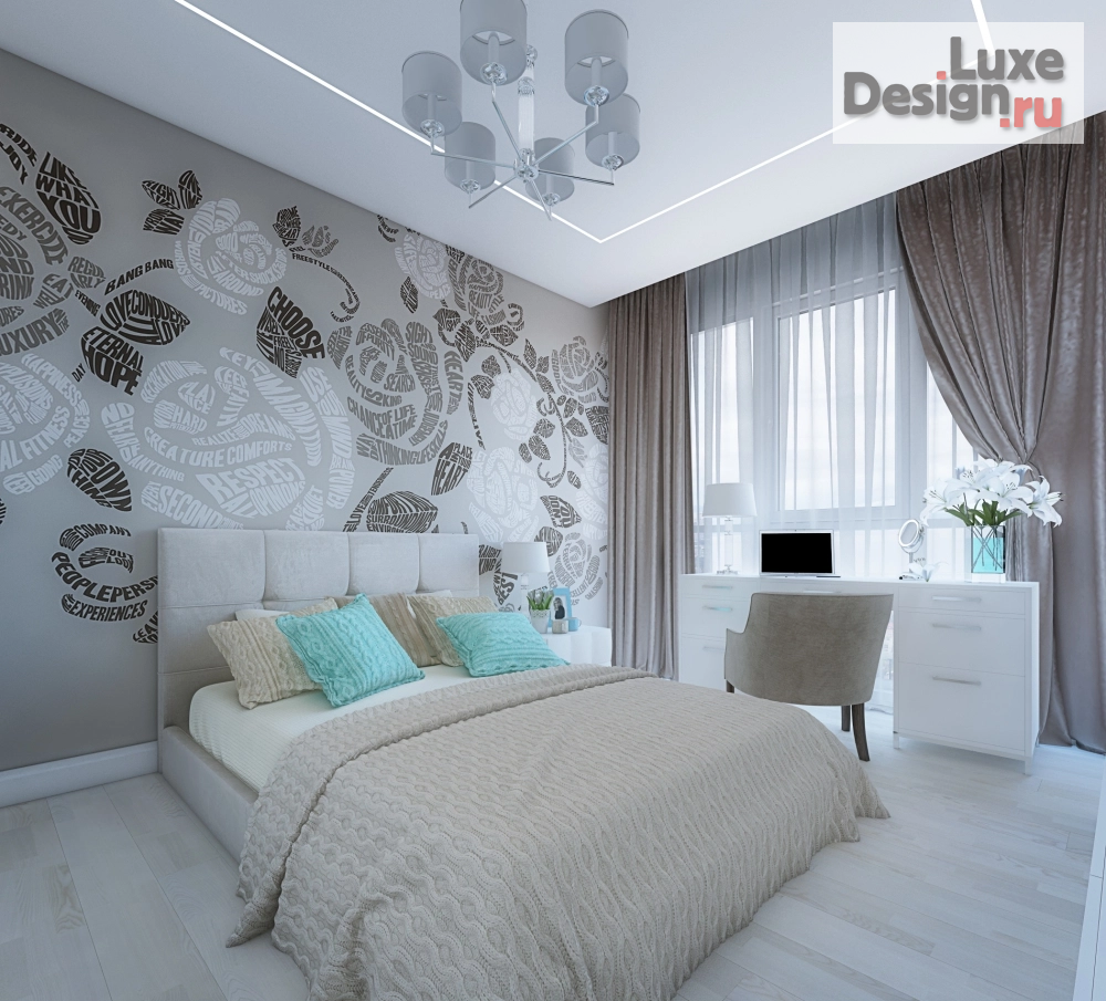 Дизайн интерьера комнаты "детская комната старшей дочери" (фото 2)