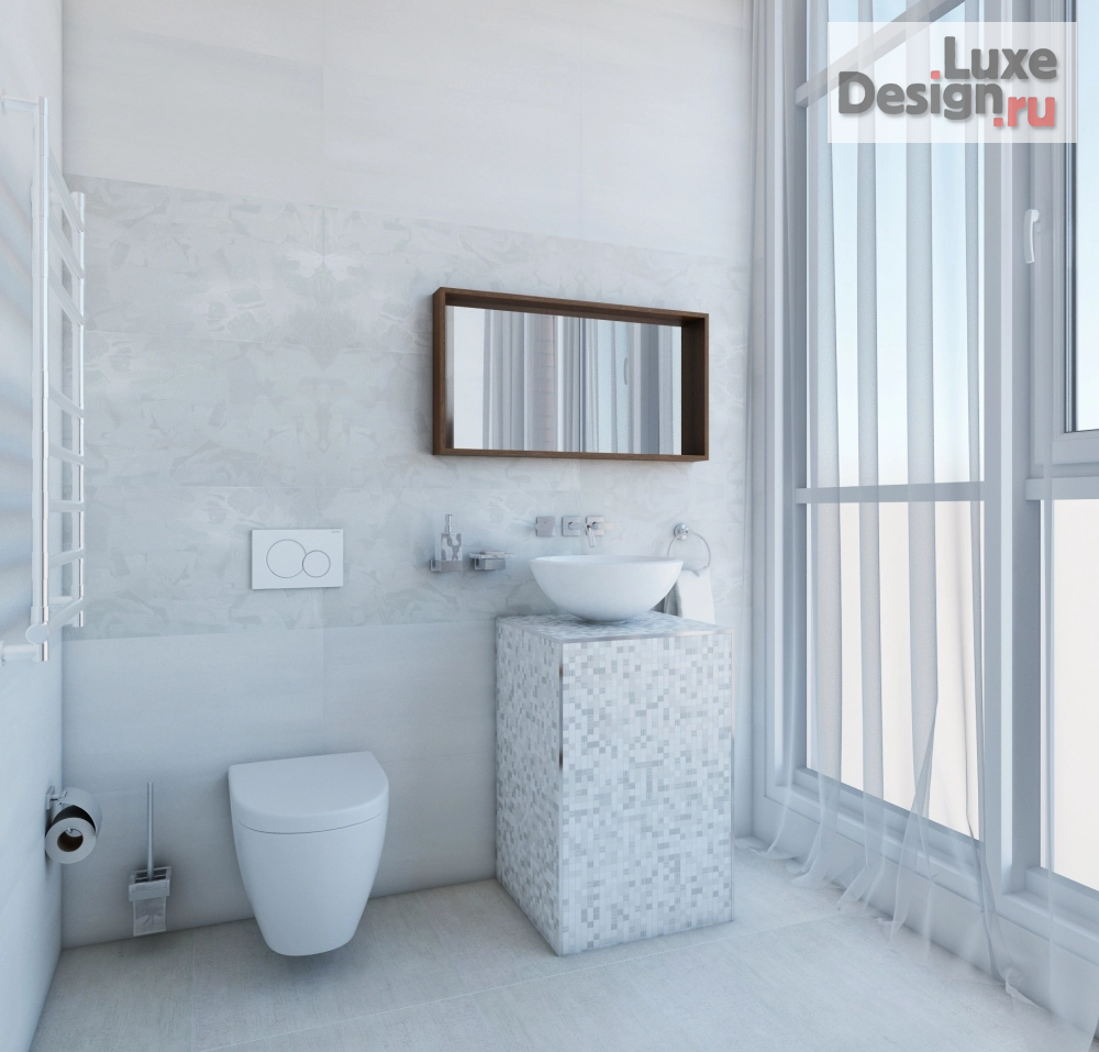 Дизайн интерьера таунхауса "проект ванной панорамной комнаты" (фото 1)