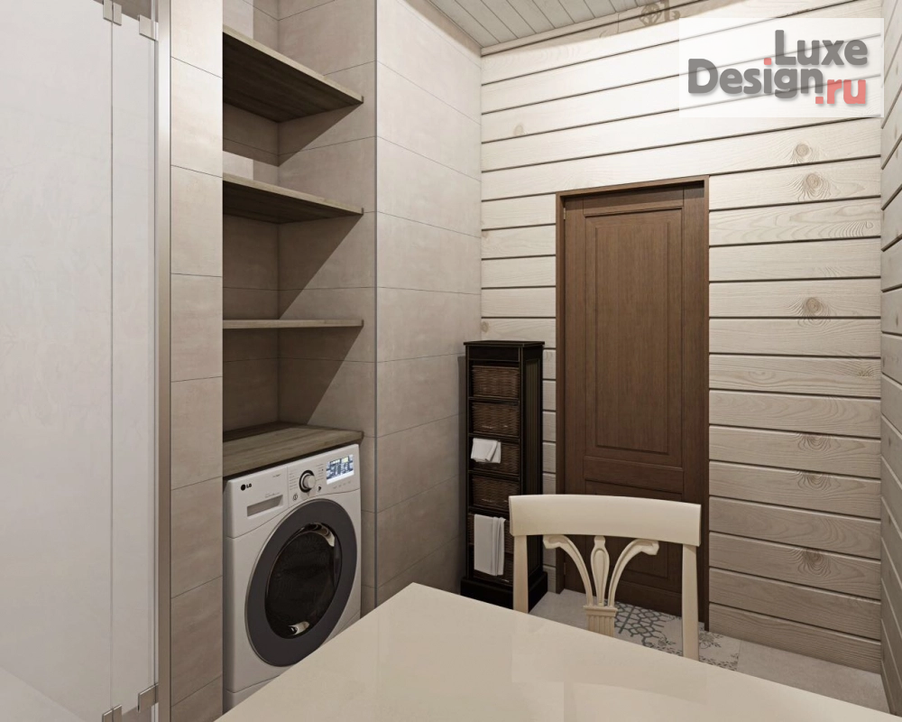 Дизайн интерьера коттеджа "дизайн-проект в доме из клееного бруса" (фото 7)