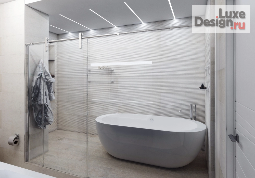 Дизайн интерьера коттеджа "проект ванной комнаты" (фото 1)