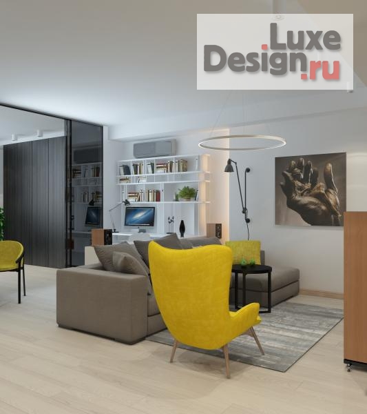 Дизайн интерьера двухкомнатной квартиры "Проект квартиры для семейной пары 64,4 кв.м." (фото 7)