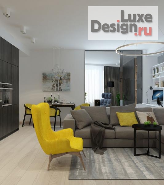 Дизайн интерьера двухкомнатной квартиры "Проект квартиры для семейной пары 64,4 кв.м." (фото 1)
