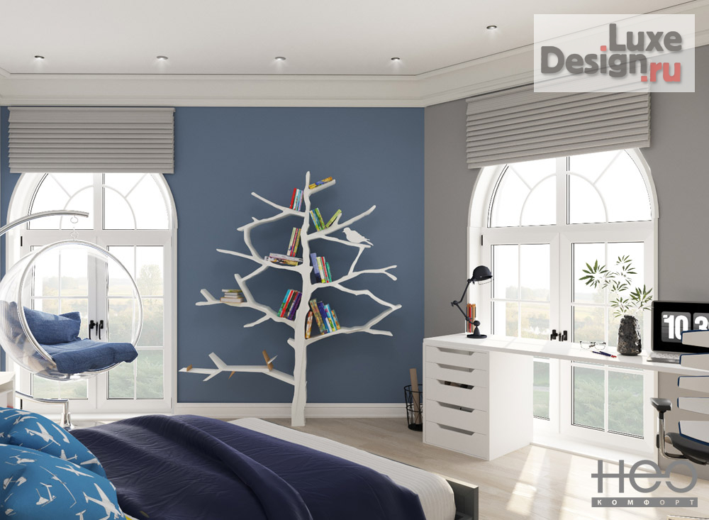 Дизайн интерьера коттеджа "Дом в стиле Ар-деко" (фото 10)