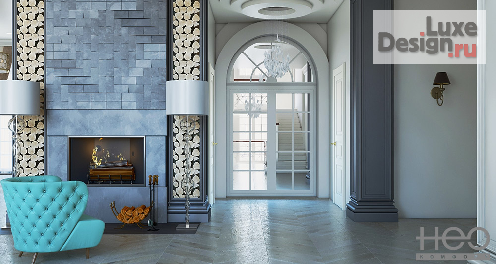 Дизайн интерьера коттеджа "Дом в стиле Ар-деко" (фото 11)