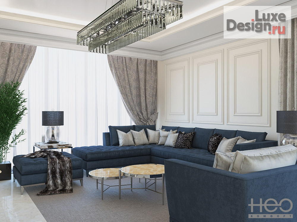 Дизайн интерьера гостиной "Проект гостиной" (фото 1)