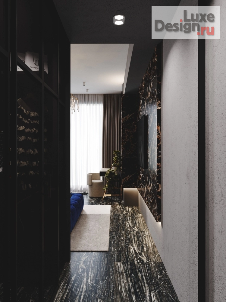 Дизайн интерьера трехкомнатной квартиры "Дизайн-проект в ЖК Аквамарин" (фото 17)