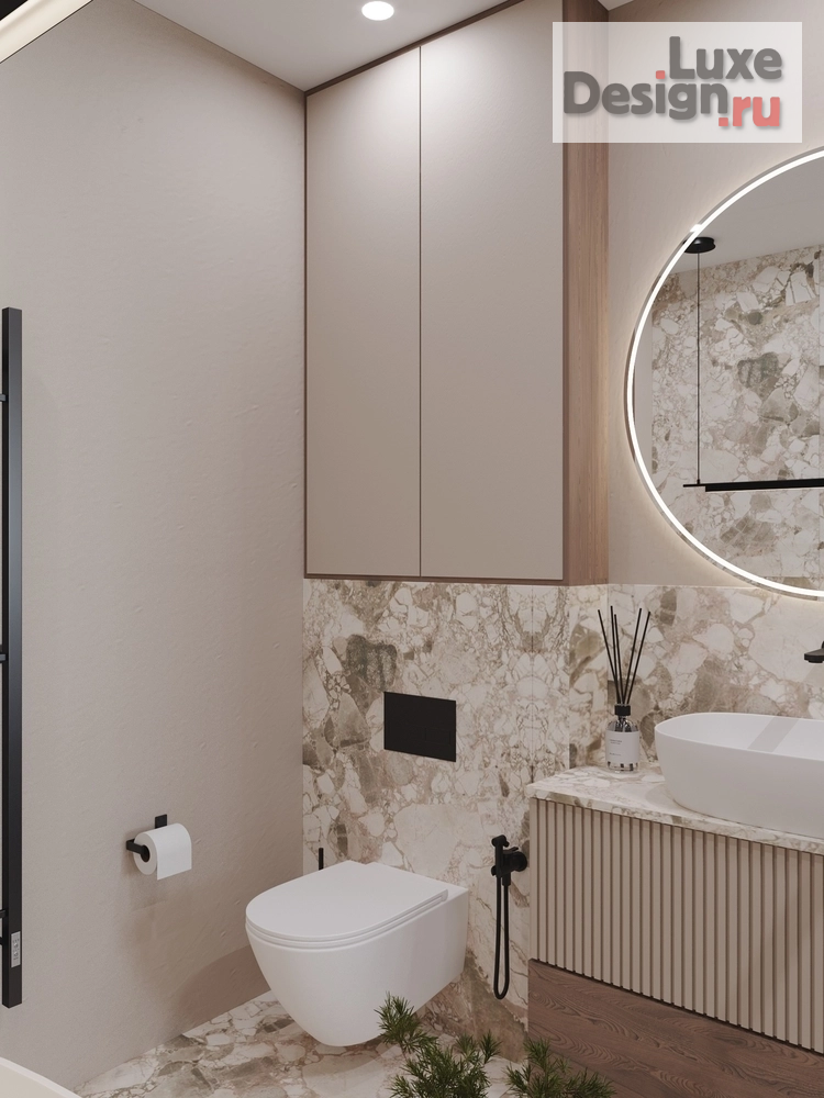 Дизайн интерьера коттеджа "Дизайн-проект коттеджа в поселке Соловей ключ" (фото 17)