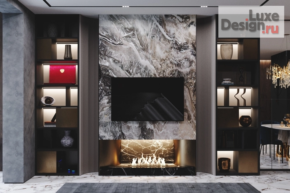 Дизайн интерьера трехкомнатной квартиры "Дизайн-проект в ЖК Аквамарин" (фото 6)