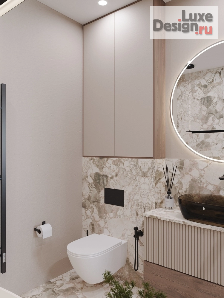 Дизайн интерьера коттеджа "Дизайн-проект коттеджа в поселке Соловей ключ" (фото 25)