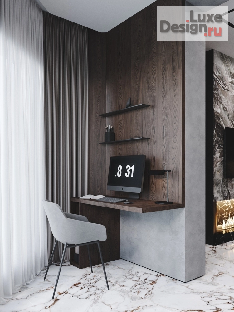 Дизайн интерьера трехкомнатной квартиры "Дизайн-проект в ЖК Аквамарин" (фото 8)