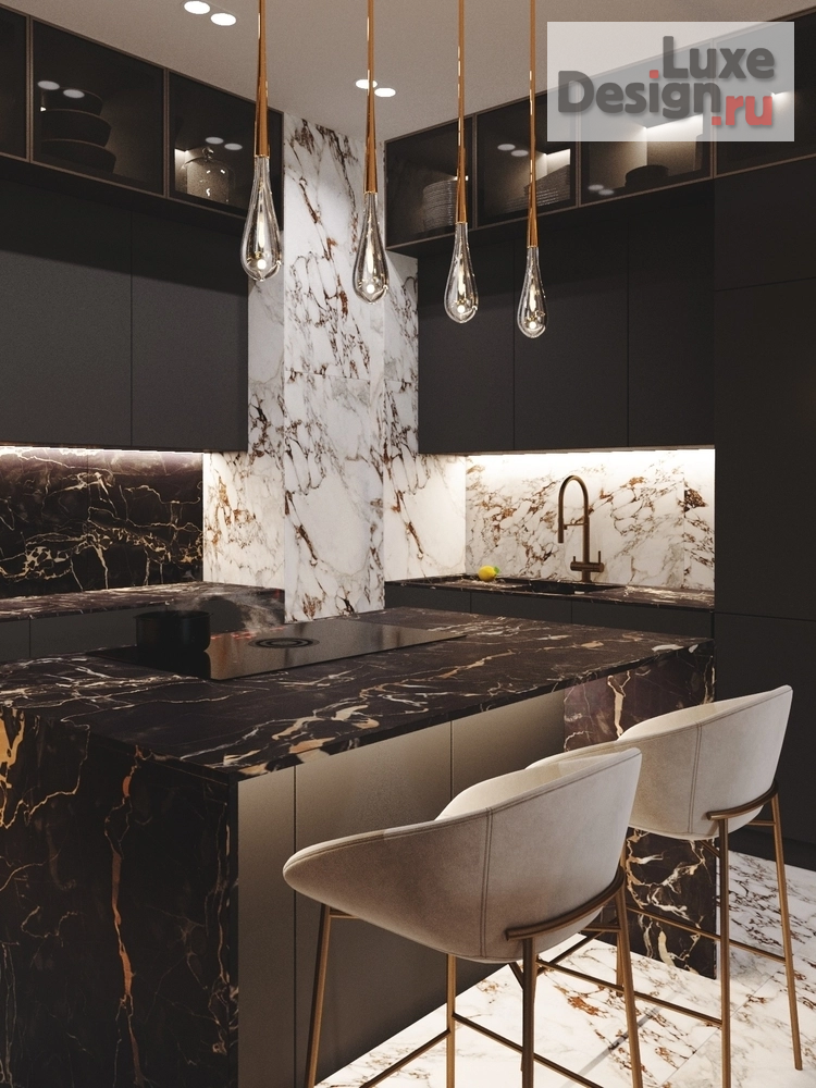 Дизайн интерьера трехкомнатной квартиры "Дизайн-проект в ЖК Аквамарин" (фото 4)