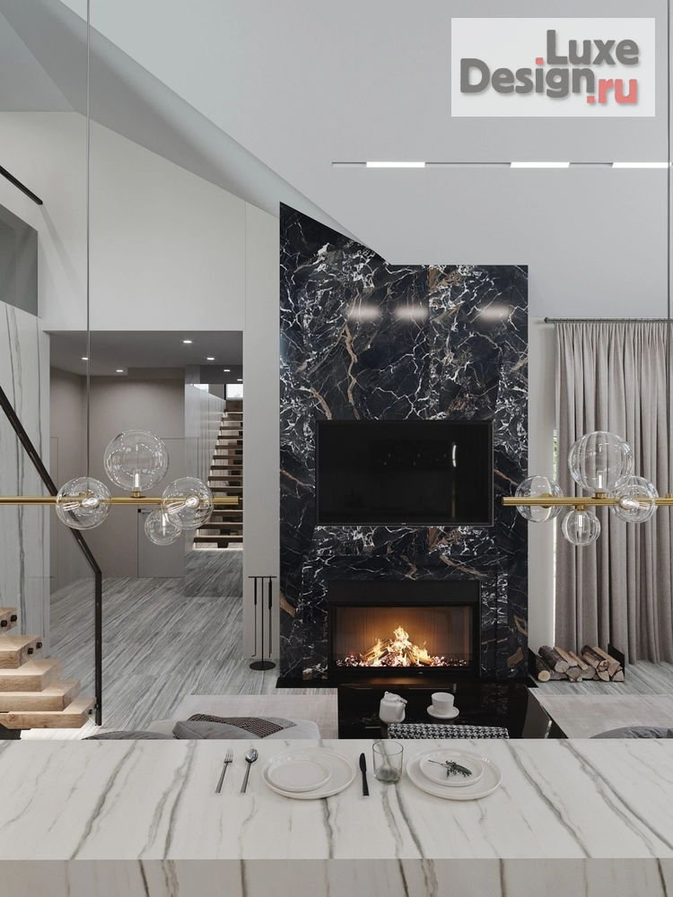 Дизайн интерьера коттеджа "Дизайн-проект коттеджа в поселке Соловей ключ" (фото 7)