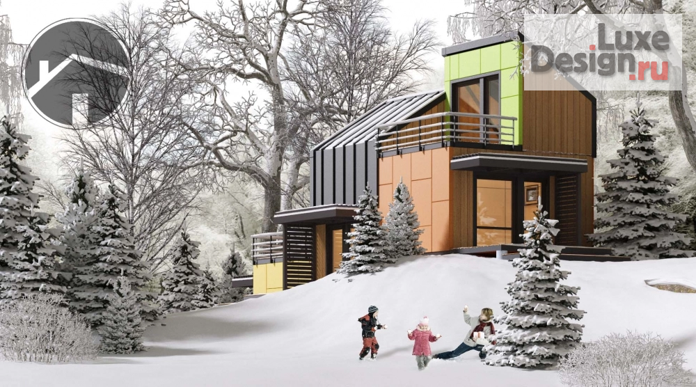 Частная архитектура "Проект модульного дома 72 кв.м." (фото 2)