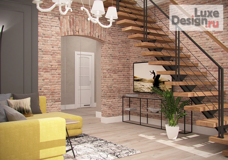 Дизайн интерьера четырехкомнатной квартиры "Проект 2-х уровневой квартиры" (фото 1)