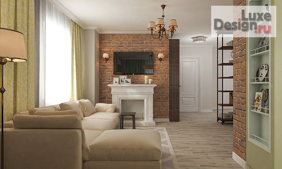 Дизайн интерьера четырехкомнатной квартиры "Проект квартиры 120 кв.м." (фото 6)