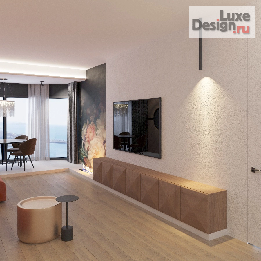 Дизайн интерьера трехкомнатной квартиры "Квартира с матрешкой." (фото 2) от дизайнера Мазрова Алевтина Дизайн интерьера трехкомнатной квартиры "Квартира с матрешкой." (фото 2)