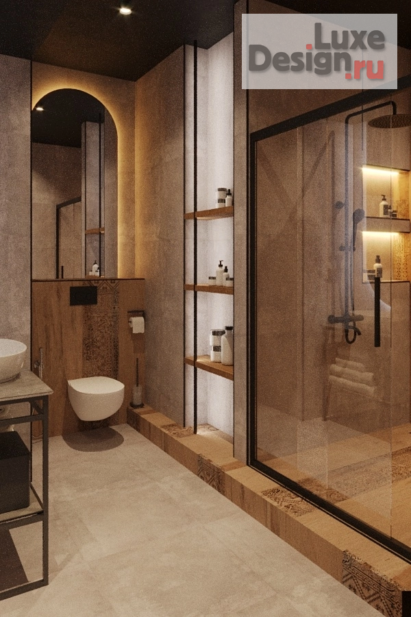 Дизайн интерьера трехкомнатной квартиры "Квартира с матрешкой." (фото 25) от дизайнера Мазрова Алевтина Дизайн интерьера трехкомнатной квартиры "Квартира с матрешкой." (фото 25)