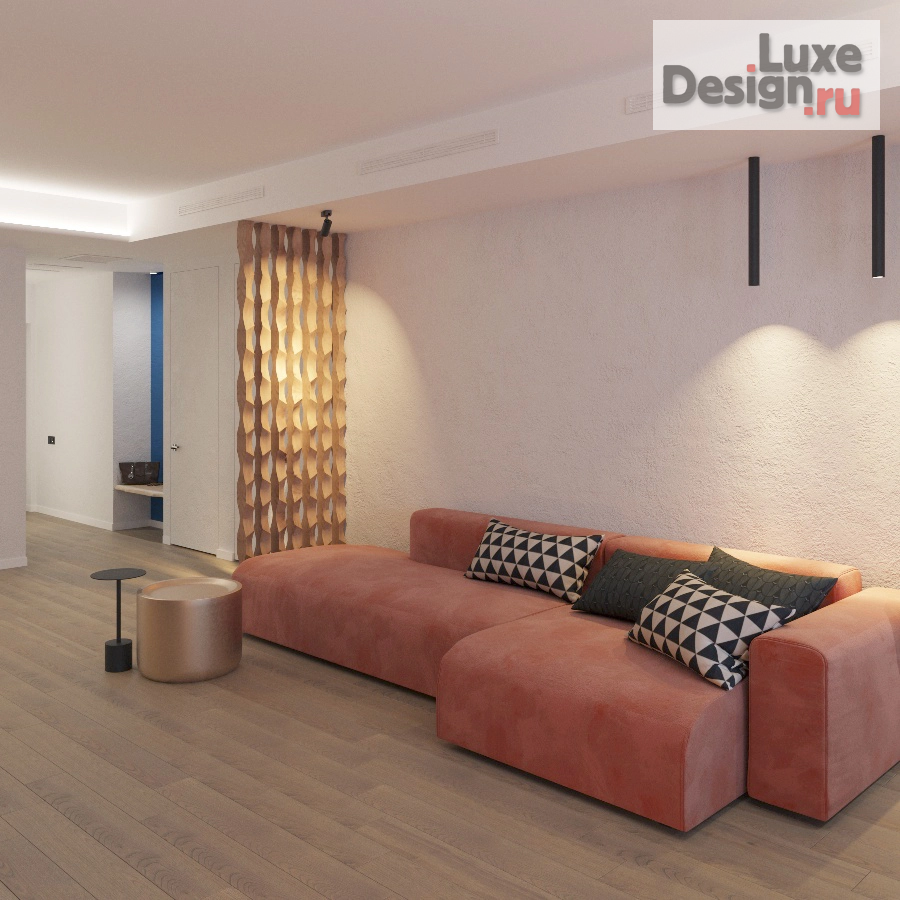 Дизайн интерьера трехкомнатной квартиры "Квартира с матрешкой." (фото 4) от дизайнера Мазрова Алевтина Дизайн интерьера трехкомнатной квартиры "Квартира с матрешкой." (фото 4)