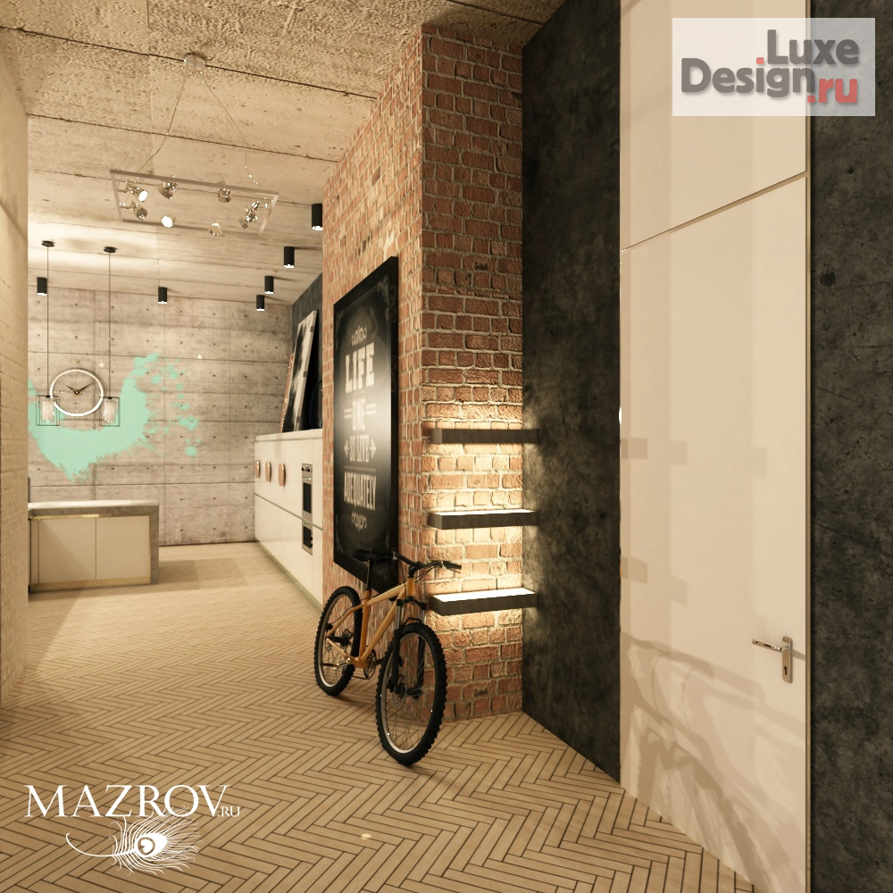 Дизайн интерьера пентхауса "Пентхаус в стиле Лофт" (фото 3)