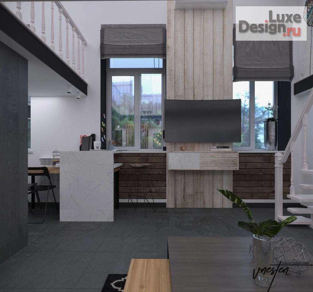 Дизайн интерьера двухкомнатной квартиры "Современный мужской проект" (фото 9)