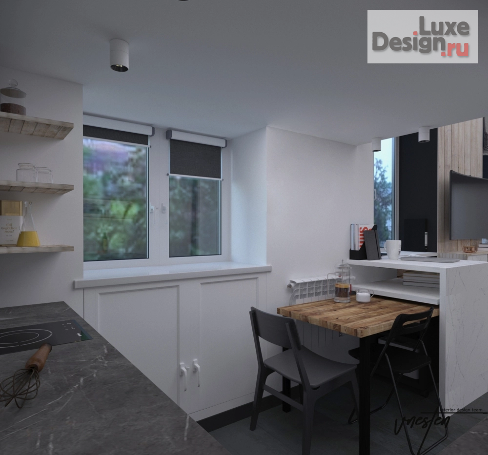 Дизайн интерьера двухкомнатной квартиры "Современный мужской проект" (фото 13)