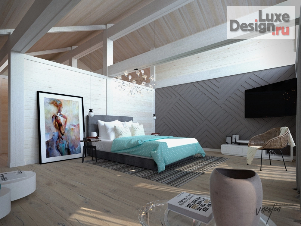 Дизайн интерьера коттеджа "Дизайн-проект дома по технологии фахверк" (фото 22)