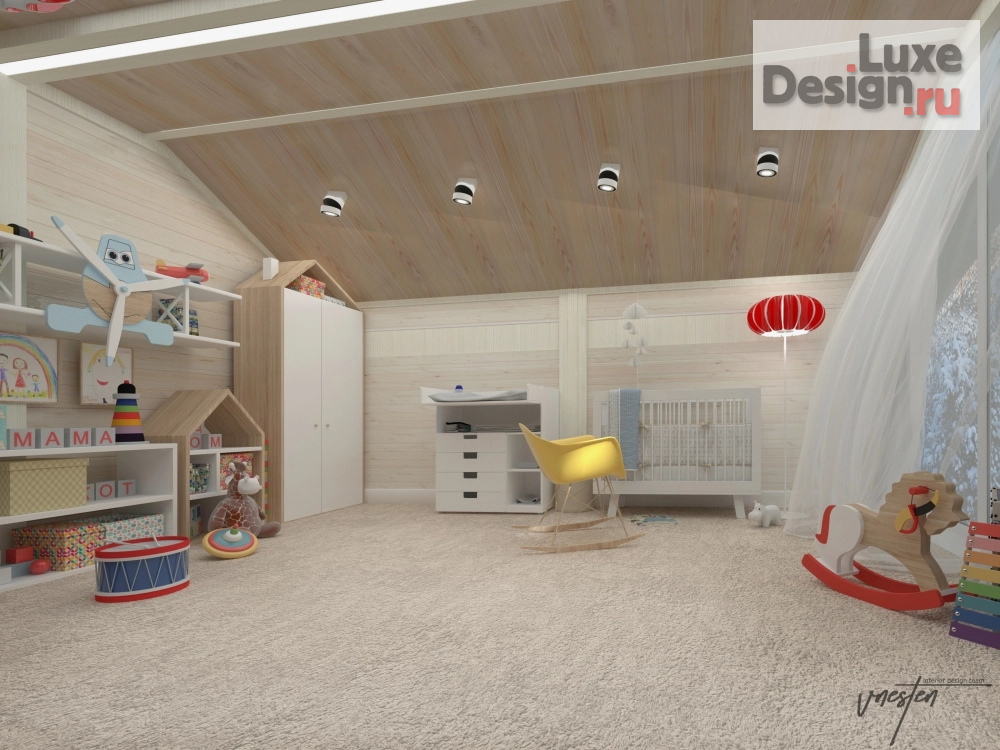 Дизайн интерьера коттеджа "Дизайн-проект дома по технологии фахверк" (фото 14)