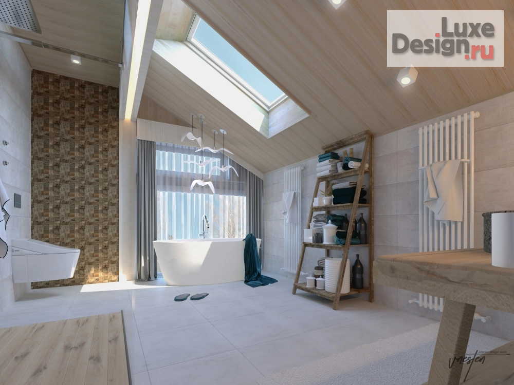 Дизайн интерьера коттеджа "Дизайн-проект дома по технологии фахверк" (фото 15)