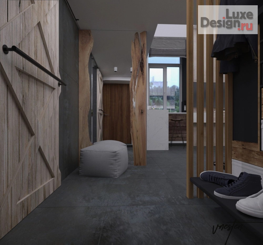 Дизайн интерьера двухкомнатной квартиры "Современный мужской проект" (фото 4)