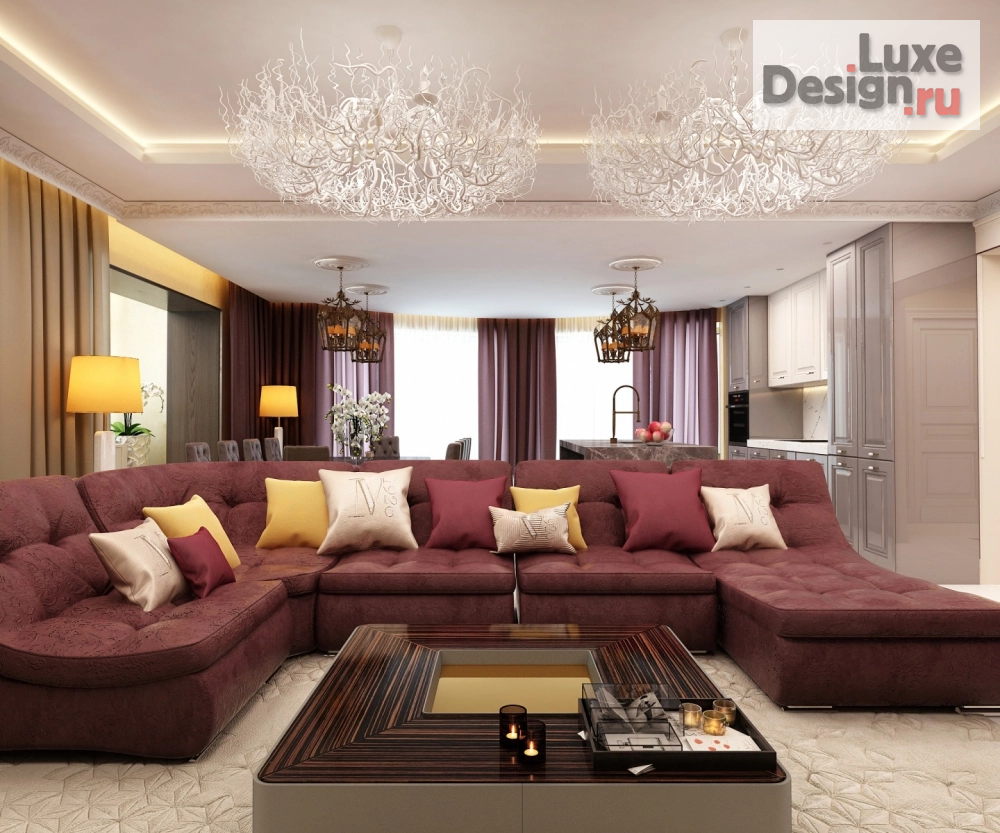 Дизайн интерьера квартиры "Интерьер двухуровневой квартиры 240кв.м по ул. Тигровая" (фото 1)