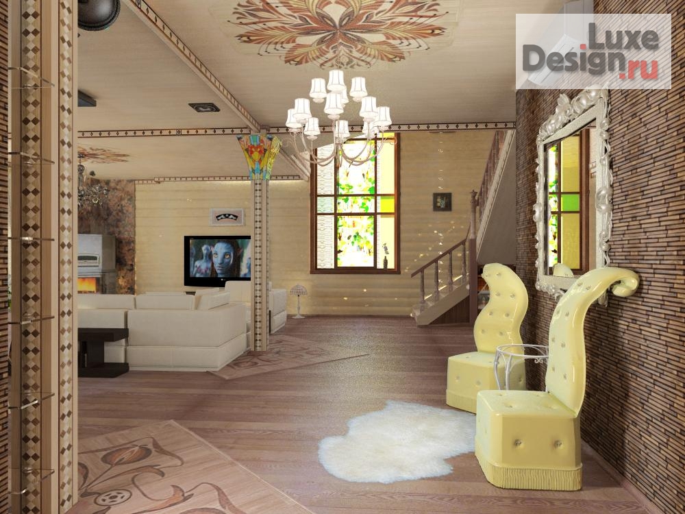 Дизайн интерьера загородного дома "Интерьер дома по адресу ул. Брестская /2011 г/" (фото 1)