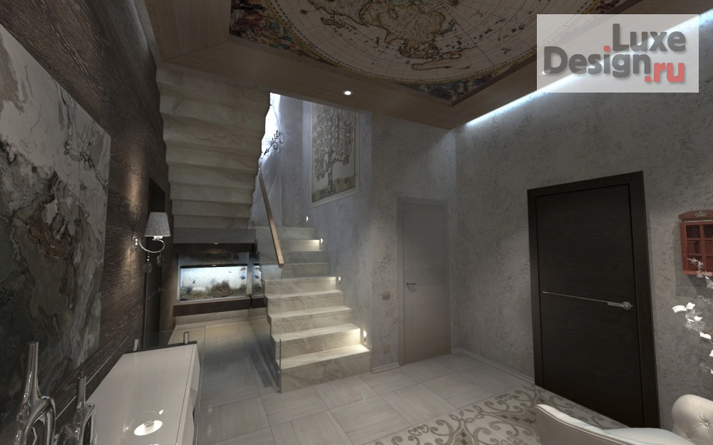 Дизайн интерьера загородного дома "Интерьер помещений по ул. Высотной /2017 г/" (фото 3)