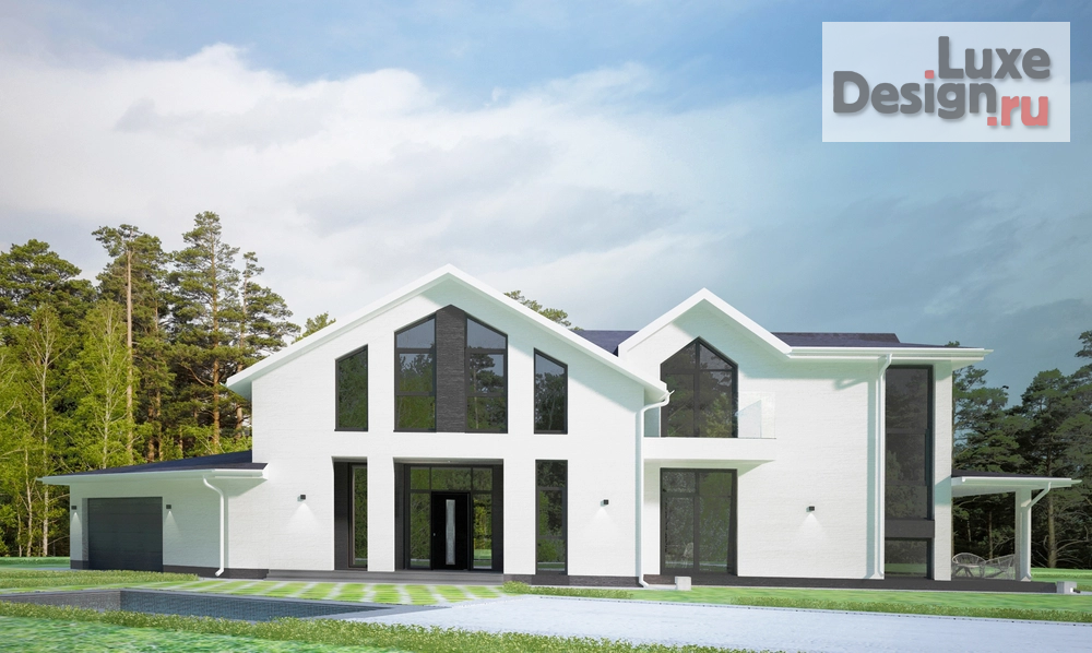 Частная архитектура "Жилой дом  на ул. Цветочная в с. Прохладное" (фото 1)