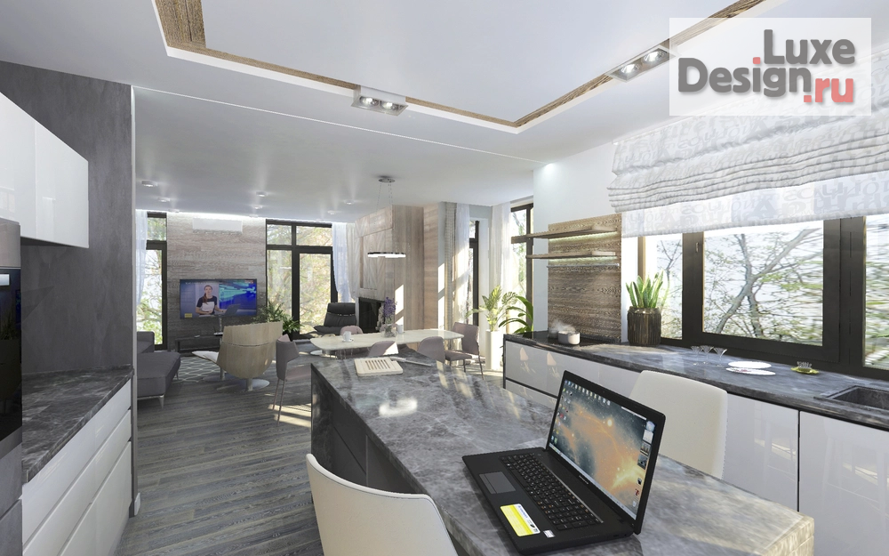 Дизайн интерьера частного дома "Интерьер помещений в доме по ул. Шевченко /2018 г./" (фото 2)