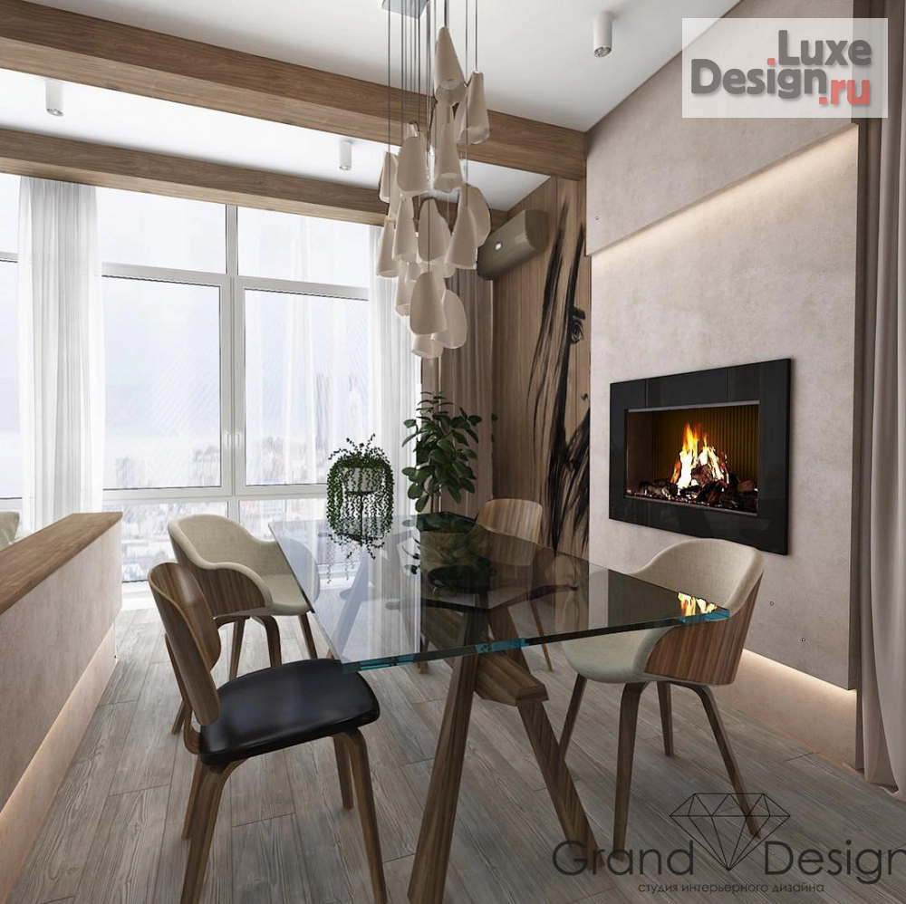 Дизайн интерьера трехкомнатной квартиры "Манжур " (фото 1)