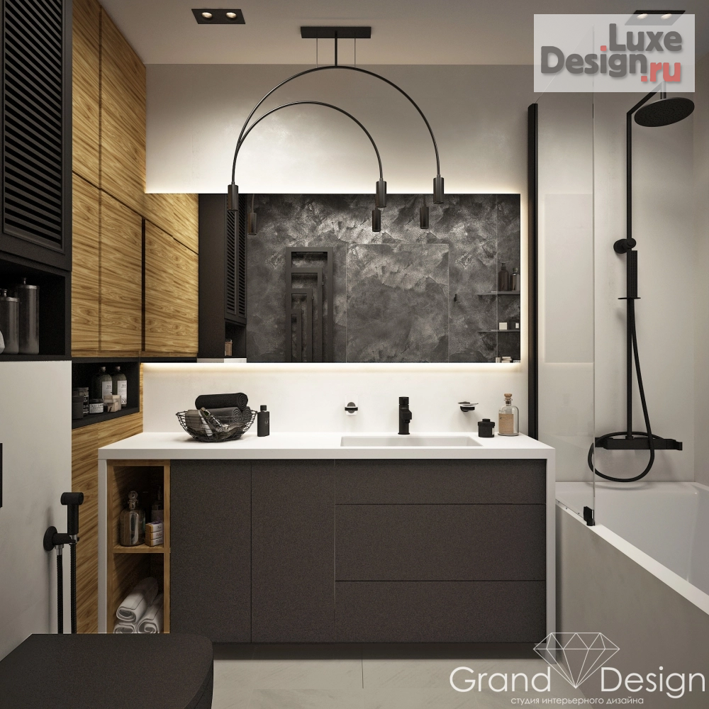 Дизайн интерьера двухкомнатной квартиры "Жк Александрит " (фото 21)