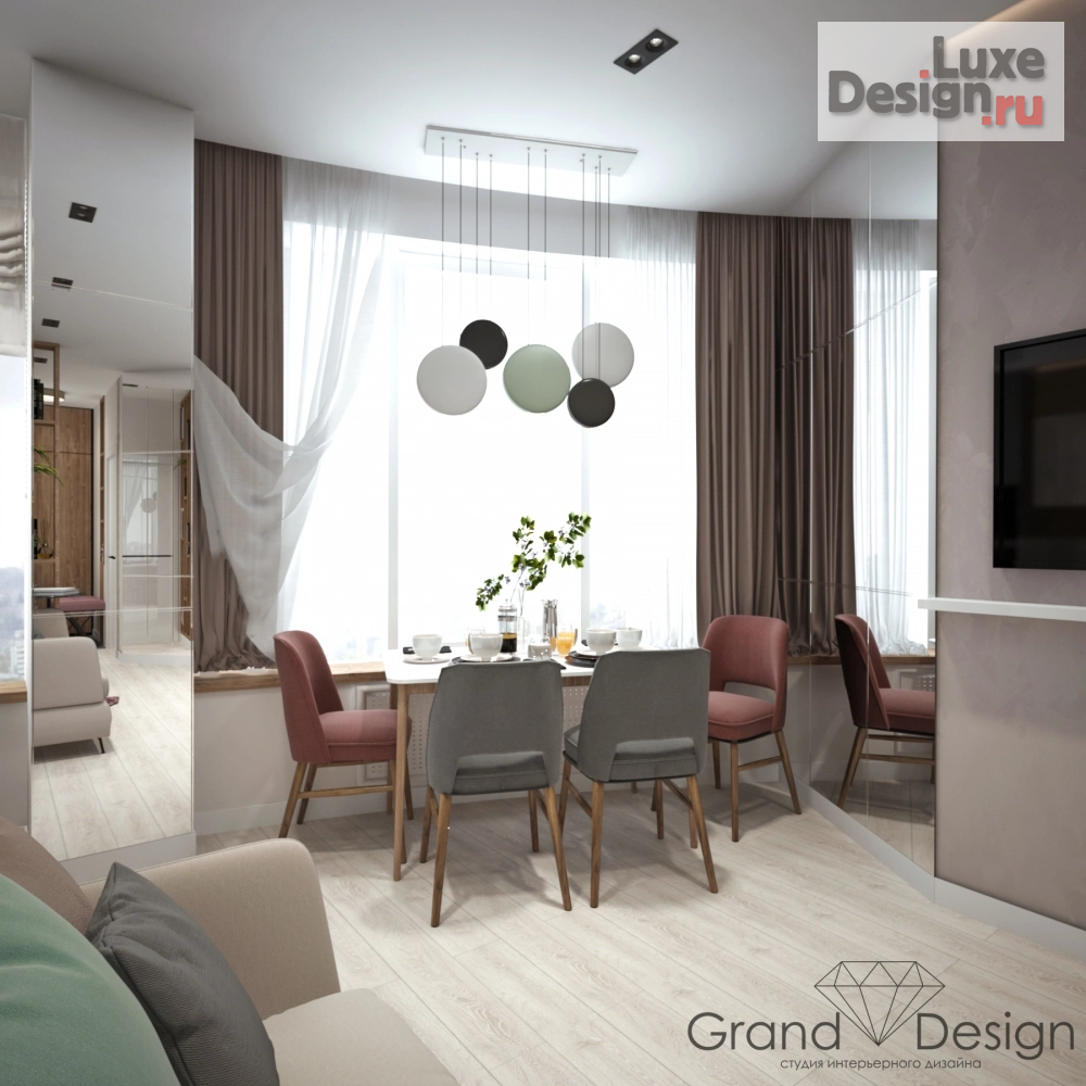 Дизайн интерьера трехкомнатной квартиры "ЖК Бригантина «Зефир»" (фото 6)