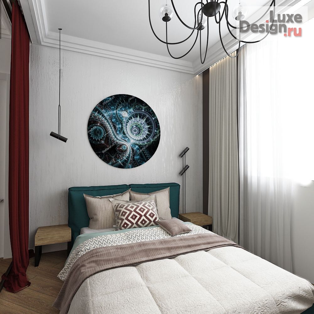 Дизайн интерьера трехкомнатной квартиры "Старый фонд «Эклектика»" (фото 3)