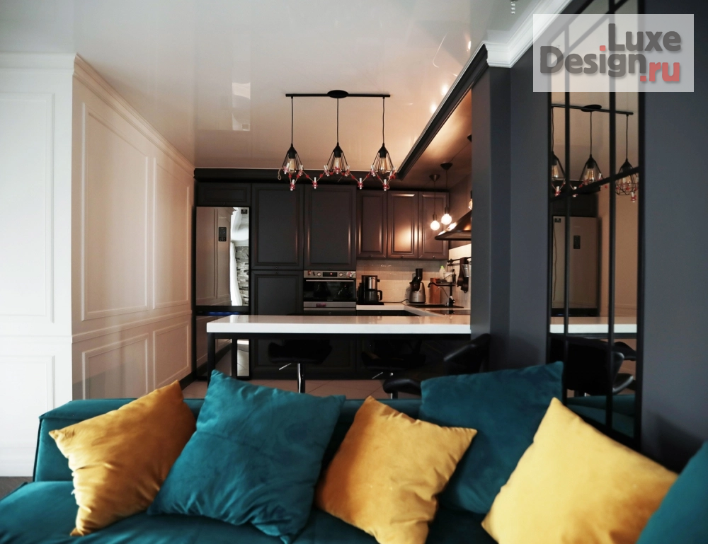 Дизайн интерьера квартиры студии "Квартира Эклектика (фото реализованного проекта)" (фото 5)