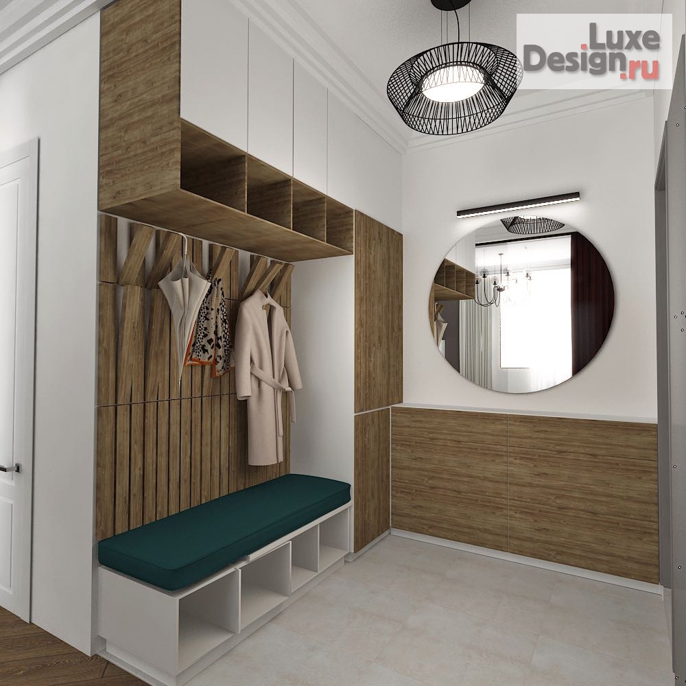 Дизайн интерьера трехкомнатной квартиры "Старый фонд «Эклектика»" (фото 2)