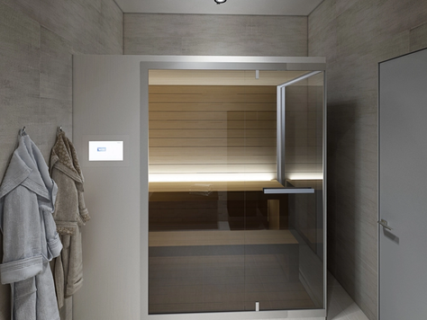 Дизайн интерьера коттеджа во Владивостоке "дизайн-проект сауны в пентхаусе"