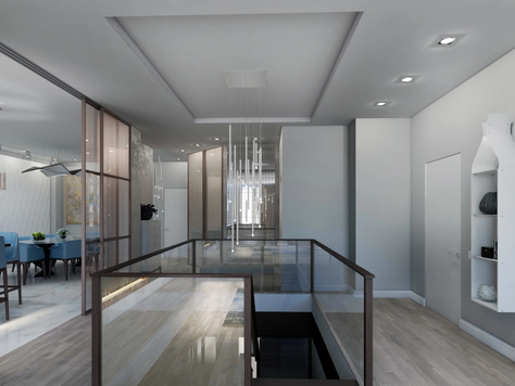 Дизайн интерьера таунхауса во Владивостоке "гостинная"