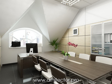 Дизайн интерьера общественного интерьера во Владивостоке "Кабинет руководителя"
